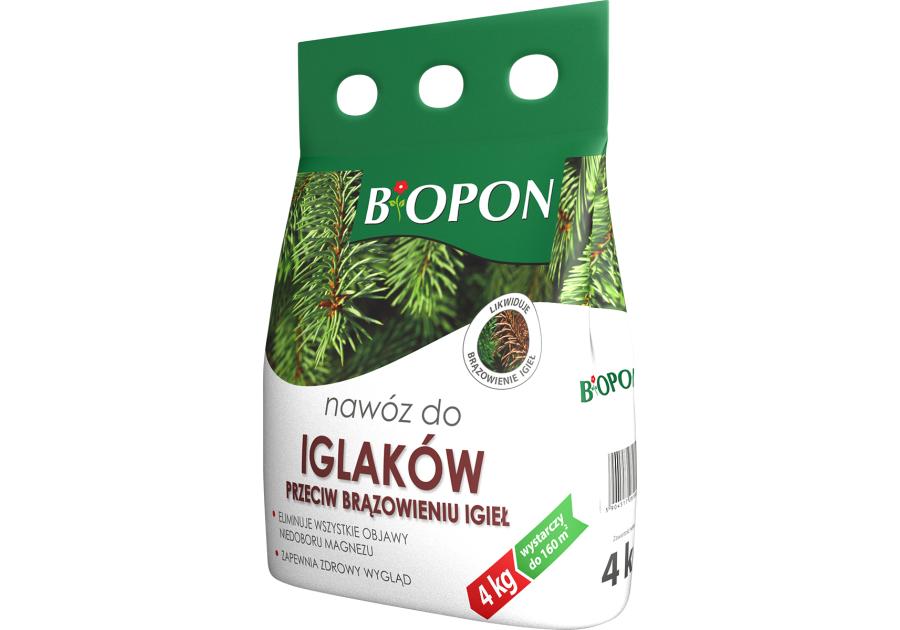 Nawóz do iglaków przeciw brązowieniu igieł 4 kg BIOPON