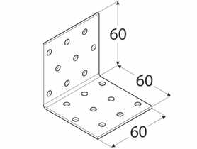 Kątownik montażowy 6x6x6 cm KM4 DMX