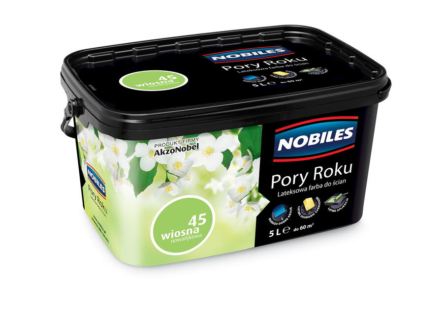 Farba lateksowa Pory Roku 5 L wiosna nowalijkowa NOBILES
