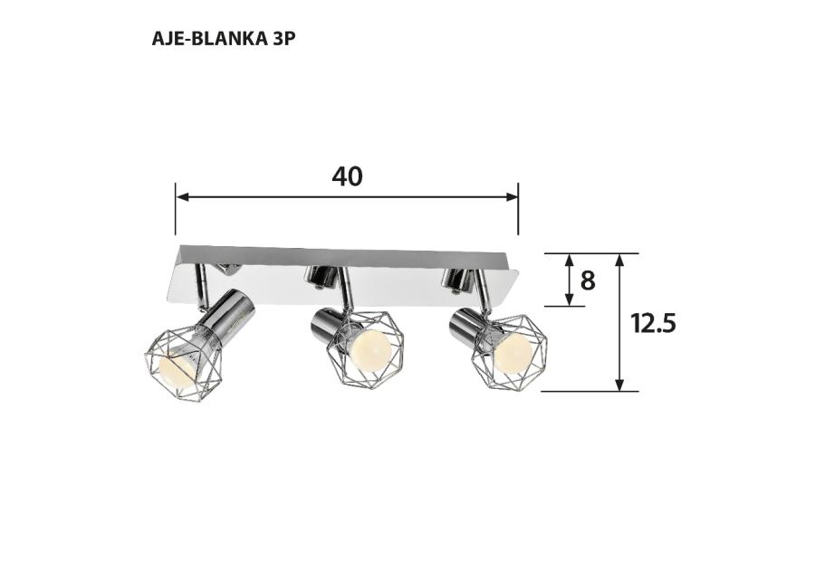 Listwa aje-blanka 3p e14 3x40w ACTION