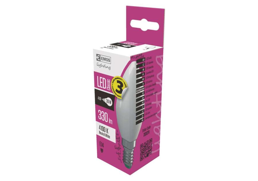 Żarówka LED Classic candle 4W E14 neutralna biel EMOS