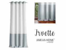 Firanka Irvette Eyelets srebrny 140x270 cm AMELIAHOME