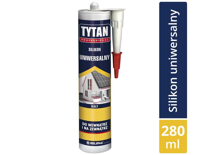 Silikon uniwersalny biały 280 ml TYTAN PROFESSIONAL