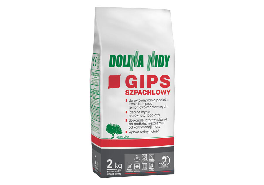 Gips szpachlowy 2 kg DOLINA NIDY