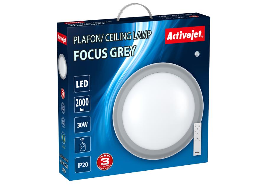 Plafon led activejet aje-focus grey + pilot ACTION