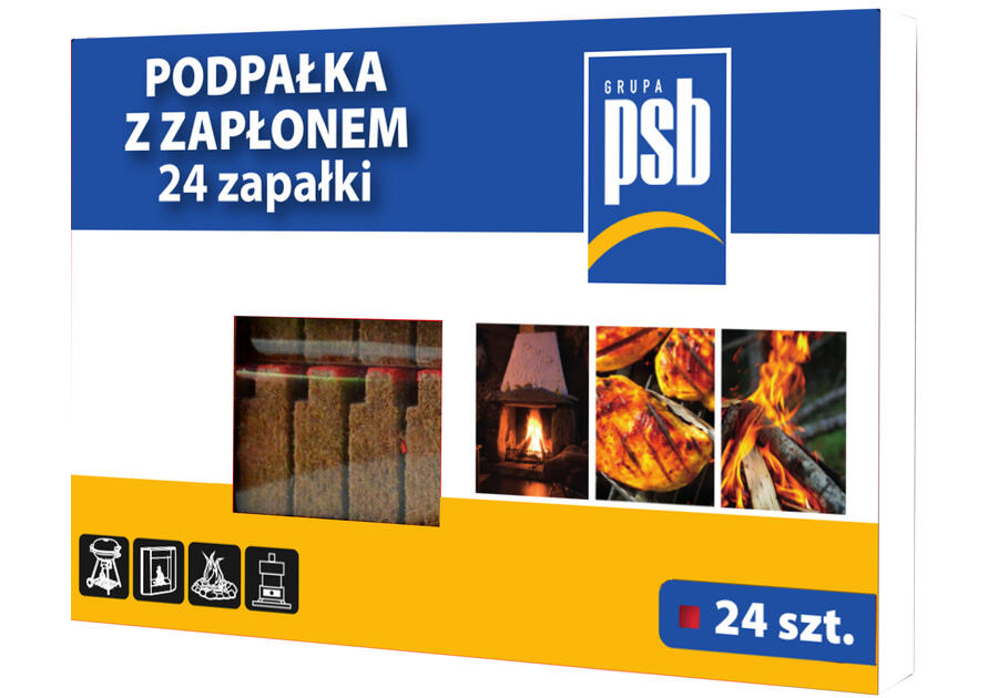 Podpałka z zapłonem PSB 24 szt. FIRE FAMILY