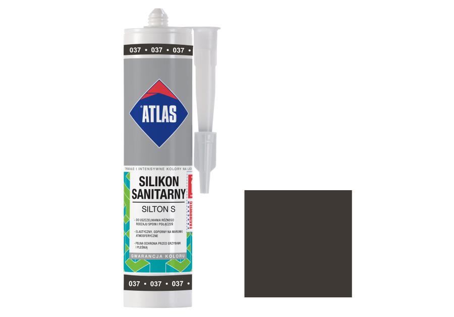 Silikon sanitarny Silton S grafitowy 280 ml ATLAS