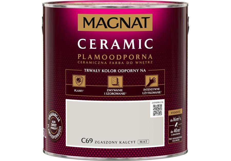 Farba ceramiczna zgaszony kalcyt C69 - 2,5 L MAGNAT