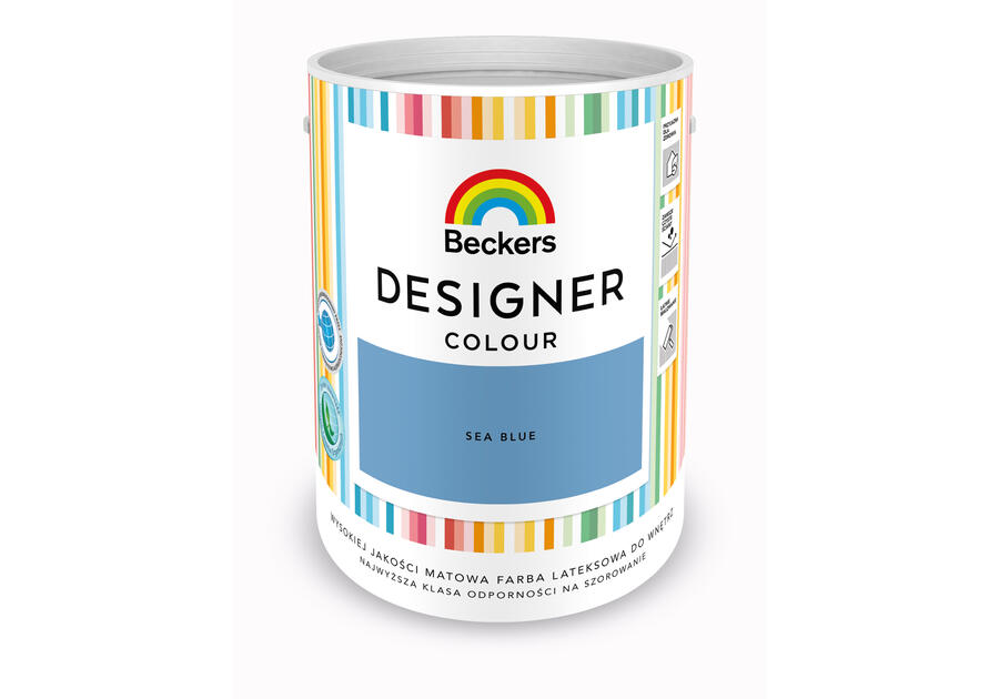 Farba lateksowa Designer Colour Sea Blue 5 L BECKERS