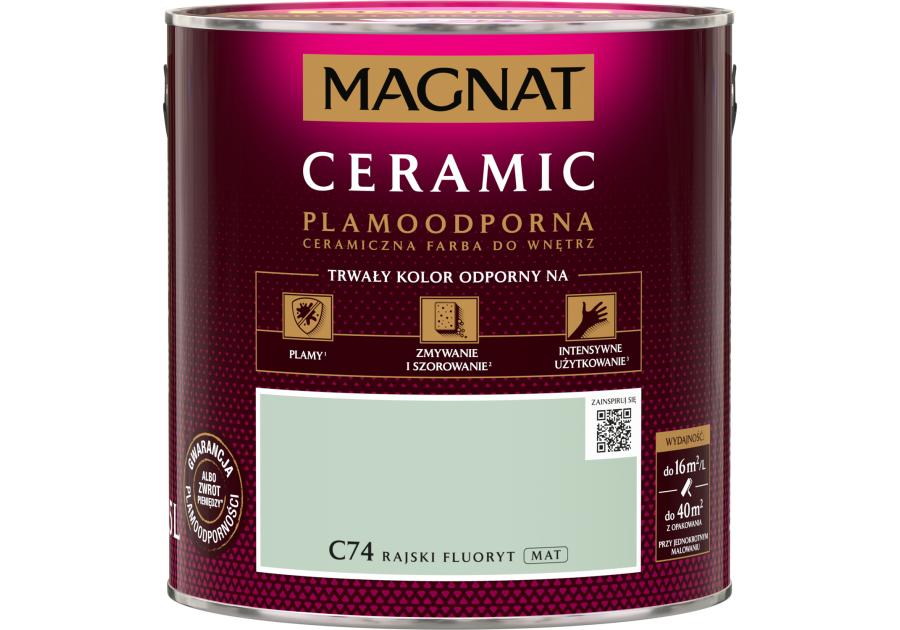 Farba ceramiczna rajski fluoryt C74 - 2,5 L MAGNAT