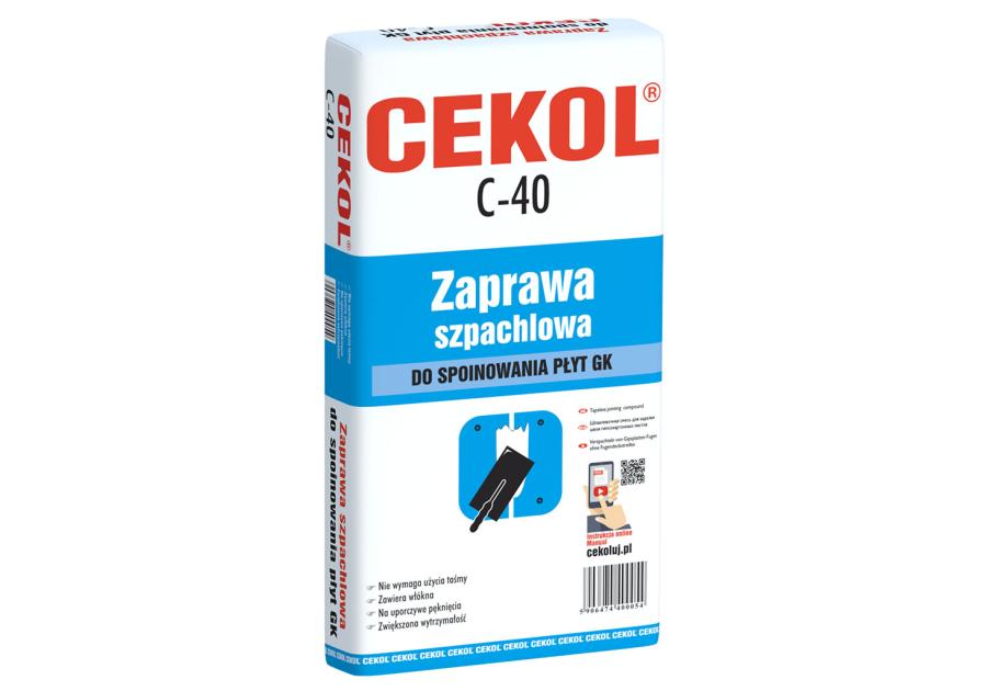 Zaprawa szpachlowa do spoinowania płyt G-K 5 kg CEKOL