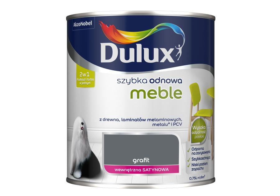 Farba Szybka Odnowa Meble 0,75 L grafit DULUX