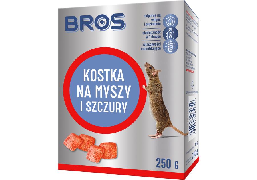 Kostka na myszy i szczury 250 g BROS