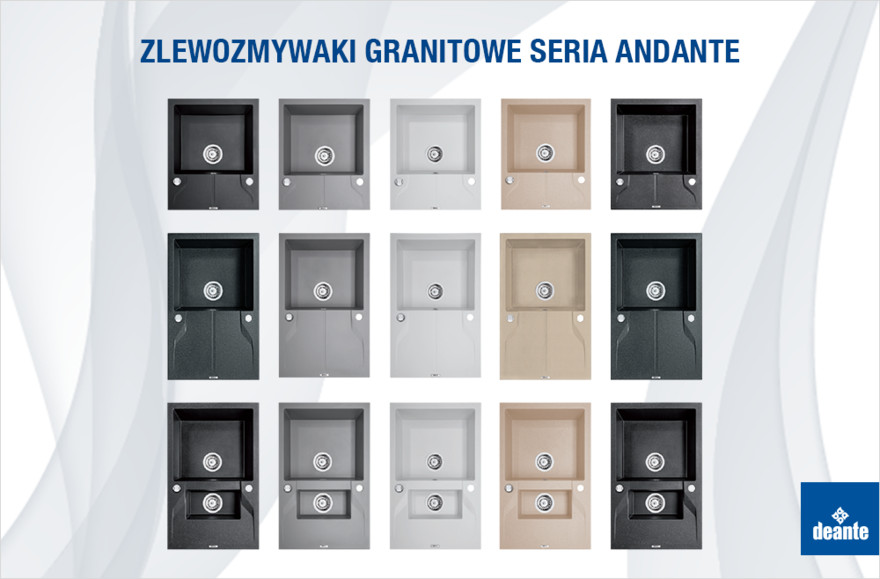 Zlewozmywaki granitowe Andante 