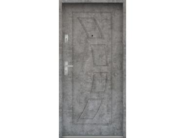 Zdjęcie: Drzwi wejściowe do mieszkań Bastion T-17 Beton srebrny 80 cm prawe ODP KR CENTER