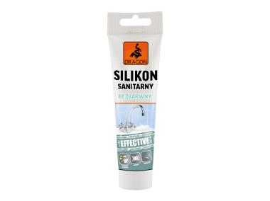 Zdjęcie: Silikon sanitarny 100 ml bezbarwny DRAGON