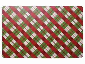 Podkładka stołowa Szkot  43,12x28 cm czerwono-zielony UNIGLOB