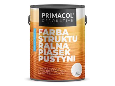 Zdjęcie: Farba strukturalna Piasek pustyni, biały 10 L PRIMACOL DECORATIVE