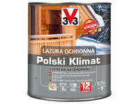 Lazura ochronna Polski Klimat Ekstremalna Odporność Grafit 0,75 L V33