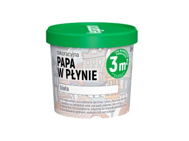 Zdjęcie: Papa dekoracyjna w płynie biała UV-903 1L MEGARON