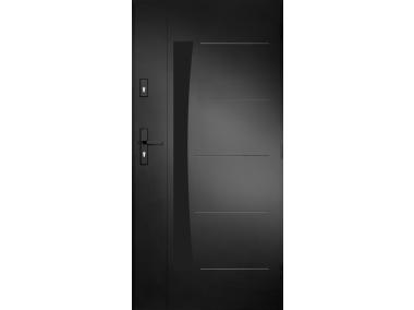 Zdjęcie: Drzwi zewnętrzne diuna czarny 90p kpl PANTOR