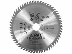 Tarcza widiowa 160 mm x 22,2 mm 60T VERKE