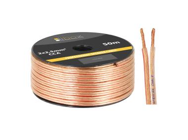 Zdjęcie: Kabel głośnikowy CCA 2x2,5mm LB0009-50, 50 m LIBOX