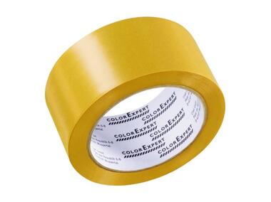 Zdjęcie: Taśma PVC 50 mm - 30 m żółta T40, UV 14 dni COLOR EXPERT