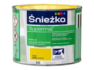 Zdjęcie: Farba Supermal żółty 0,2 L ŚNIEŻKA