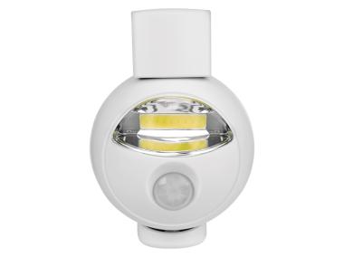 Zdjęcie: Lampka nocna 3W Cob LED 3 AA, 90lm, czujnik PIR, biała EMOS