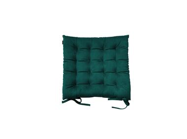 Zdjęcie: Poduszka na krzesło welwetowa sztruks casual chic zieleń 43x43 cm CHIC HOME