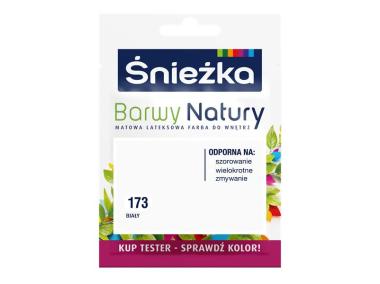 Zdjęcie: Farba Barwy Natury tester biały 173 25ml ŚNIEŻKA