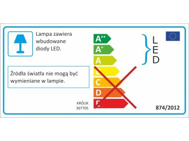 Zdjęcie: Lampka nocna Królik LED 2,5 W niebieska POLUX