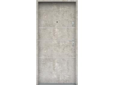 Zdjęcie: Drzwi wejściowe do mieszkań Bastion A-66 Beton naturalny 90 cm lewe ODO KR CENTER