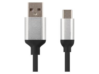 Zdjęcie: Kabel Usb 2.0, wtyk A - C, ładowanie, transmisja danych, 1 m, czarny EMOS