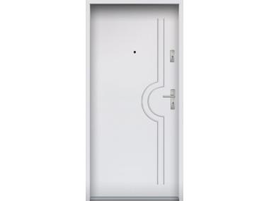 Zdjęcie: Drzwi wejściowe do mieszkań Bastion N-03 Biały 80 cm (NW) lewe ODR KR CENTER