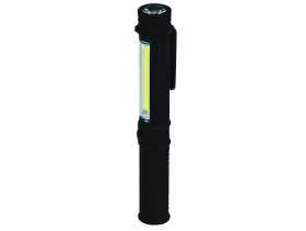 Latarka 1,5W COB Led+1 W Led, pen, z bateriami DEDRA