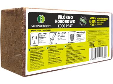 Zdjęcie: Włókno kokosowe COCO peat brykiet 650g 8-9L BIOVITA