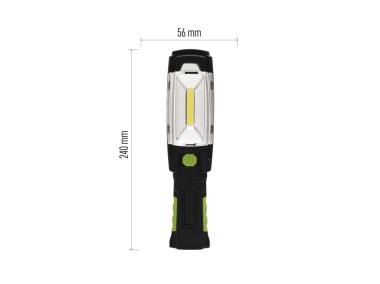 Zdjęcie: Lampa warsztatowa LED Cob 3W+6 LED 380 lm, 2500mAh ładowalna EMOS