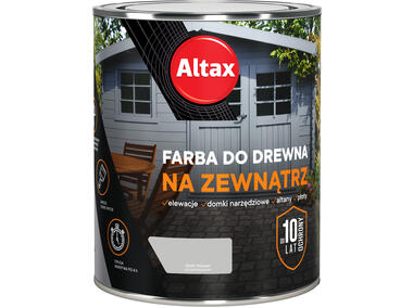 Zdjęcie: Farba do drewna na zewnątrz 0,75 L szary ALTAX