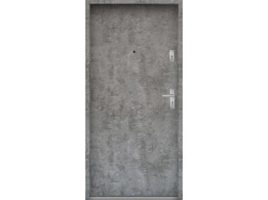 Zdjęcie: Drzwi wejściowe do mieszkań Bastion N-02 Beton srebrny 80 cm lewe ODO KR CENTER