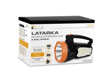 Zdjęcie: Latarka akumulatorowa LED 1,6 W z solarem LIBOX