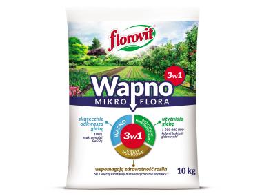 Zdjęcie: Wapno granulowane mikroflora (3w1) worek 10 kg FLOROVIT