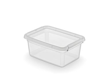 Zdjęcie: Pojemnik z pokrywką i klipsami Basestore 28x19x13 cm 4,5 L ORPLAST