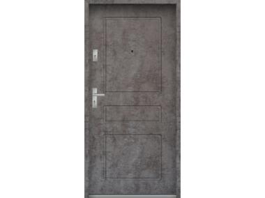Zdjęcie: Drzwi wejściowe do mieszkań Bastion T-56 Beton ołówkowy 80 cm prawe ODR KR CENTER