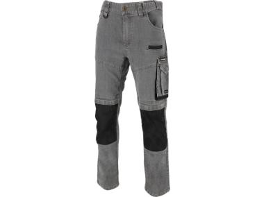 Zdjęcie: Spodnie jeansowe szare stretch ze wzmocnieniami, 2XL, CE, LAHTI PRO