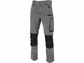 Spodnie jeansowe szare stretch ze wzmocnieniami, 2XL, CE, LAHTI PRO