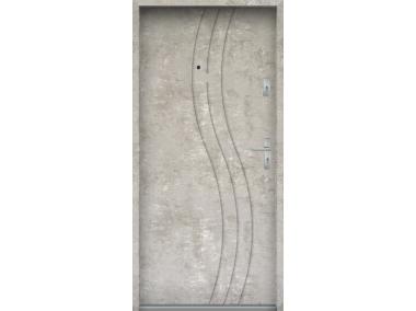Zdjęcie: Drzwi wejściowe do mieszkań Bastion N-07 Beton naturalny 80 cm (NW) lewe ODO KR CENTER