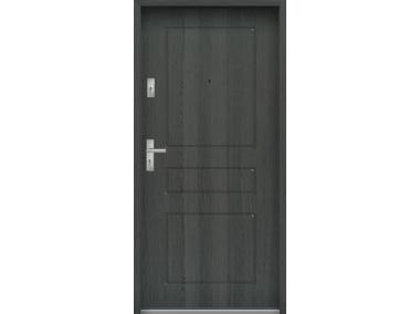 Zdjęcie: Drzwi wejściowe do mieszkań Bastion T-56 Grafit 90 cm prawe OSP KR CENTER