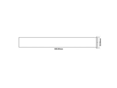 Zdjęcie: Rura chromowana do syfonu umywalki 32x180 mm MCALPINE